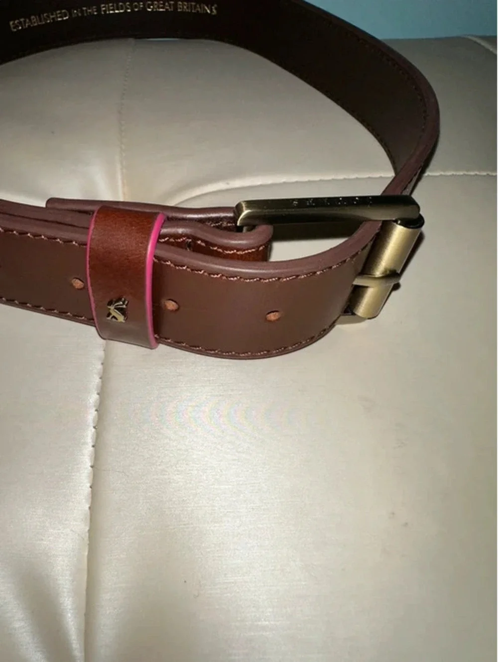 Genuine Vintage Leather Belt British UK Earthcore Joules S